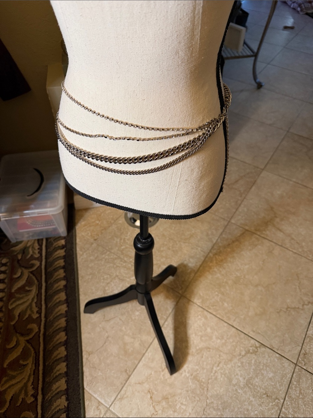 Layered Silver Chain Waist Belt - Women Accessories